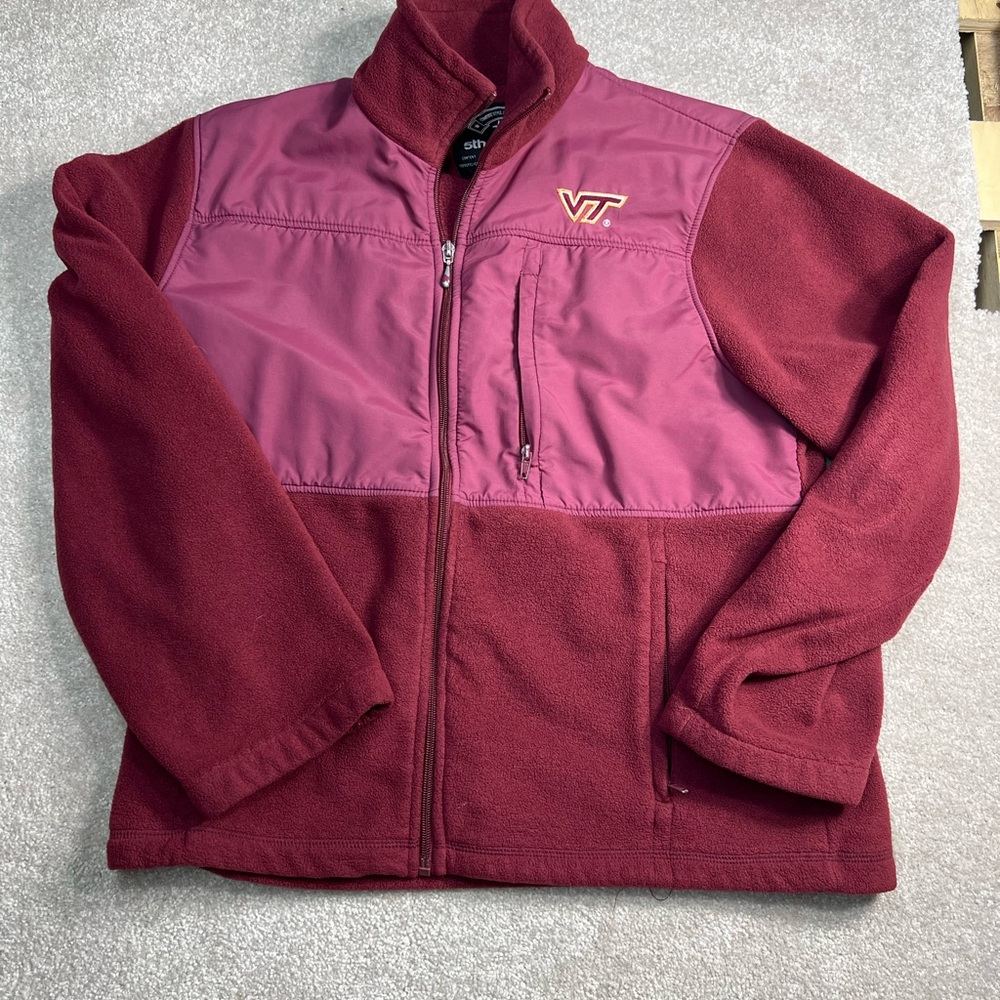 5th & Ocean Maroon Fleece Jacket